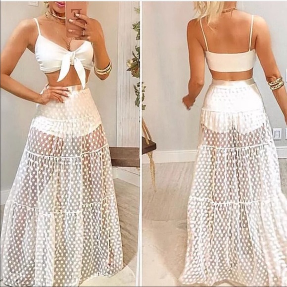 New! ❤️HOST PICK ❤️Stunning transparent cover up - Picture 3 of 4